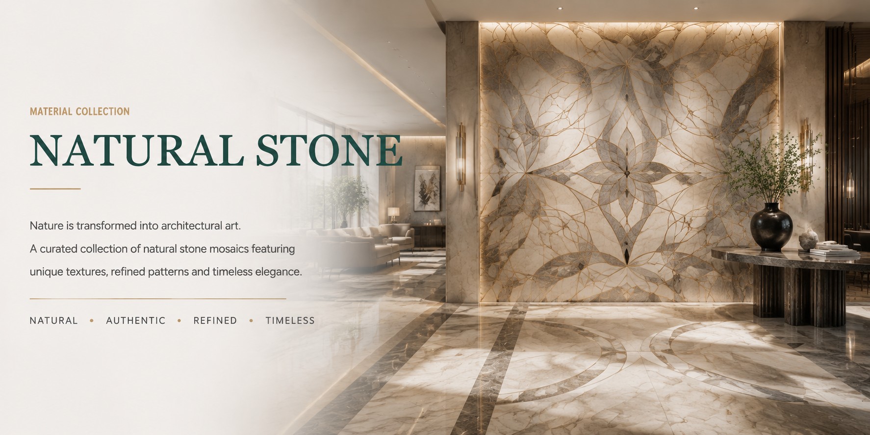 Natural Stone material collection banner
